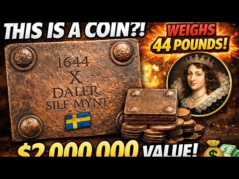 World’s Heaviest Coin? Sweden’s 1644 Copper Plate Money Worth MILLIONS! 💰🇸🇪 