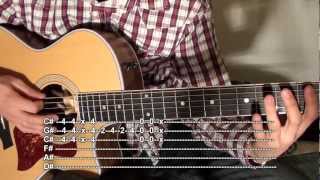 How to play Misery Business Rhythm (Acoustic)