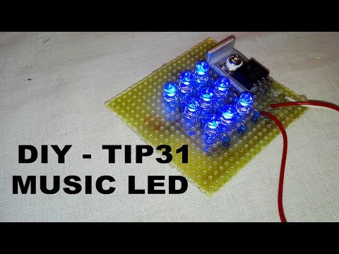 Music LED with TIP31 DIY