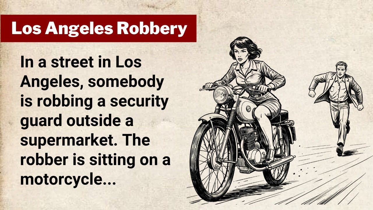 English Short Story ⭐ Los Angeles Robbery ⭐ Learn English Through Stories