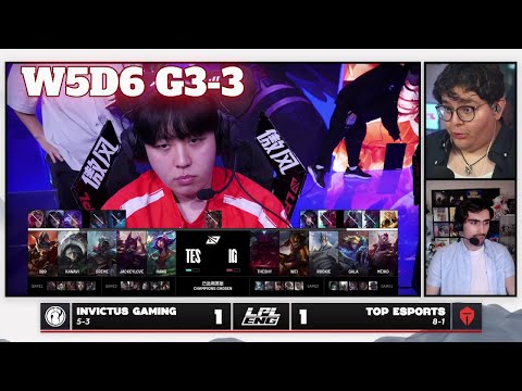 IG vs TES - Game 3 | Week 5 Day 6 LPL Summer 2025 Split 3 | Invictus Gaming vs Top Esports G3 full
