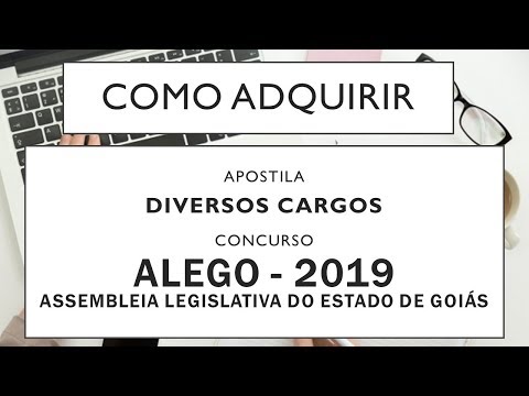 Baixar Apostila Concurso ALEGO 2019 - Assembleia Legislativa de Goiás