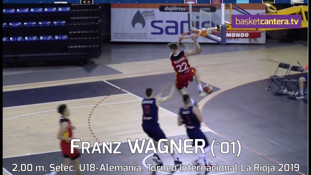 FRANZ WAGNER (´01) Selec. U18-Alemania.- Torneo Intern. Junior La Rioja 2019 (BasketCantera.TV)