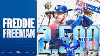 Freddie Freeman becomes the first MLB player to reach 2,500 hits since 2019! ???? | MLB Highlights