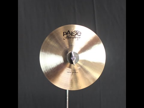 Paiste 8" Masters Dark Splash - 158g (video demo) image 2