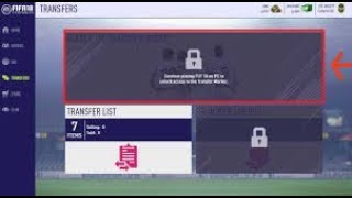 QUICK FIX TO FUT 18 WEB APP MARKET LOCK!