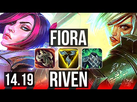 FIORA vs RIVEN (TOP) | 11 solo kills, Godlike, 17/5/8 | EUW Master | 14.19