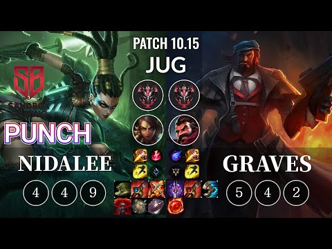 SB Punch Nidalee vs Graves Jungle - KR Patch 10.15