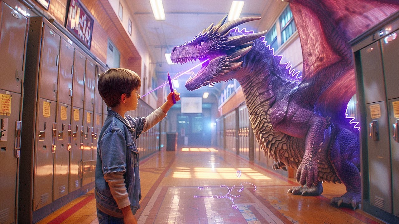 Um GAROTO MEDROSO ganha um LÁPIS PODEROSO que TRANSFORMA SEUS DESENHOS em MONSTROS