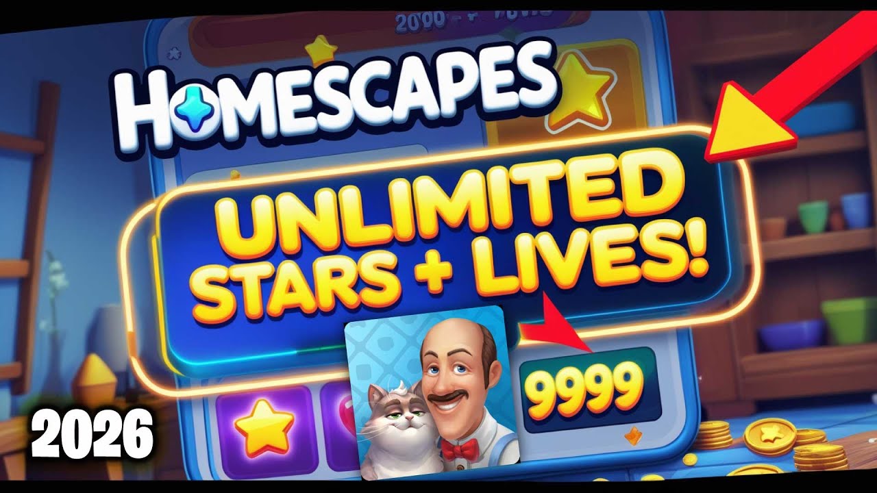 Homescapes Hack 2026 – Free Stars Still Working Before Patch (HURRY UP)