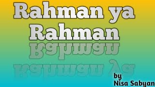 Download lagu Rahman ya Rahman by Nissa Sabyan mp3