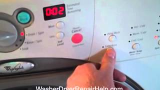 How to put your Whirlpool Duet washer into diagnostic mode
