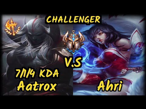 TSM Ablazeolive (AATROX) vs AHRI - 7/1/4 KDA MID CHALLENGER GAMEPLAY - NA