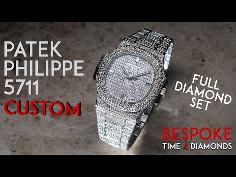 Unique Custom Patek Philippe Nautilus 5711: Fully Diamond Set (T4D) Watch Review