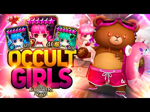 HELP ME, TEDDY! TRIPLE OCCULT GIRL in ONE TEAM - Summoners War