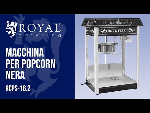 Video - Macchina per i pop corn - Tettuccio nero
