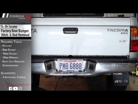 95-04 1st Gen Toyota Tacoma - Factory Rear Bumper, Hitch, & Bed Removal - HOW TO