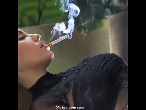 Girl Smoking Cigarette | Petty Female Smoking Cigarette Video 💙