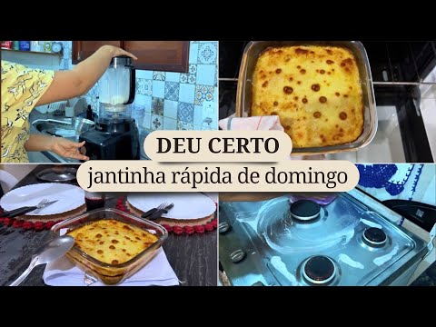 Meu primeiro VLOG | Gratinado no forno a gás | Um pouco da nossa noite de domingo 🏡