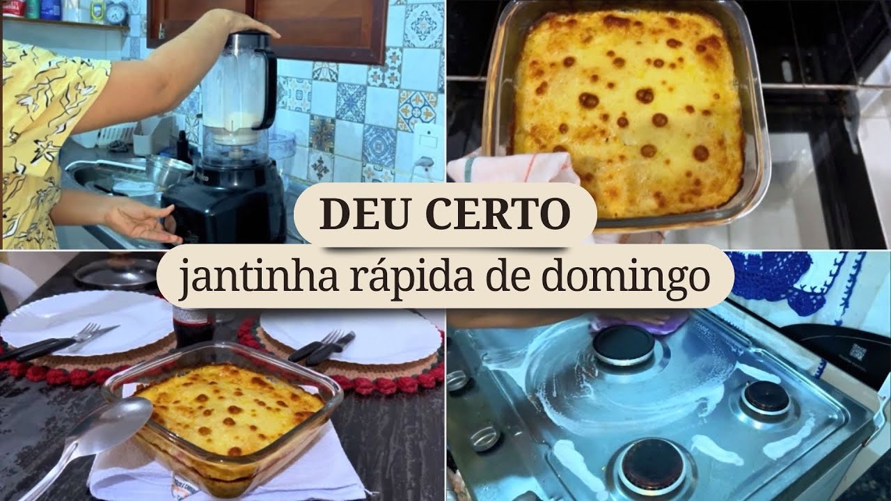 Meu primeiro VLOG | Gratinado no forno a gás | Um pouco da nossa noite de domingo 🏡