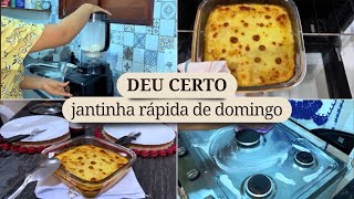 Meu primeiro VLOG | Gratinado no forno a gás | Um pouco da nossa noite de domingo 🏡