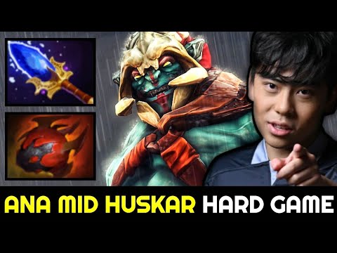 ANA Mid Huskar — Super Bad Start Scepter Build 7.28 Dota 2