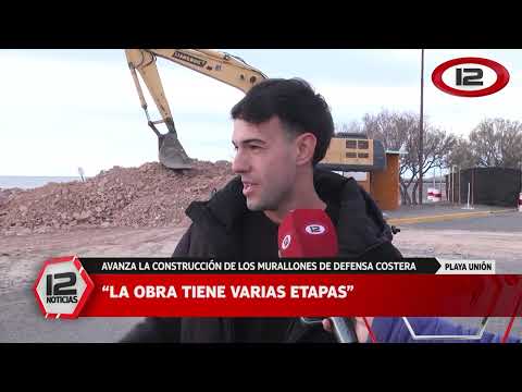 RAWSON | AVANZA LA CONSTRUCCIÓN DE LOS MURALLONES DE DEFENSA COSTERA