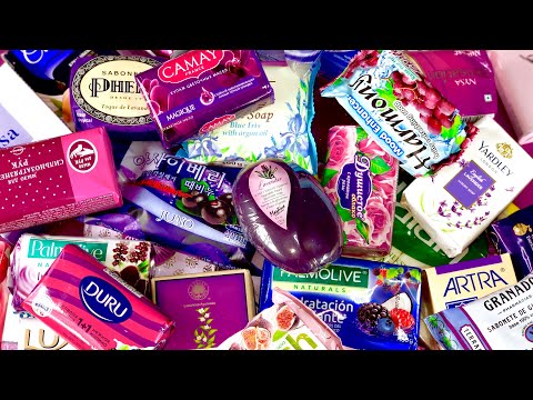 Mad Hatter Purple - ASMR SOAP HAUL - UNBOXING / UNWRAPPING / OPENING DOZENS OF INTERNATIONAL SOAPS