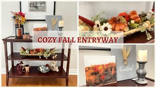 NEW!! FALL 2022 DECORATE WITH ME 🍁 SMALL, COZY ENTRYWAY FOR FALL🍁