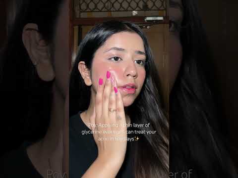 Glycerine can reduce and treat acne in just few days. Always dilute it✨#explore #shorts