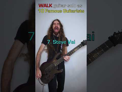 WALK Solo as 10 Famous Guitarists #pantera