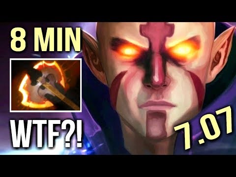 OMG 8 Min Battle Fury Anti-Mage New Record WTF Farm Immortal Gameplay by Gorgc 7.07 Dota 2