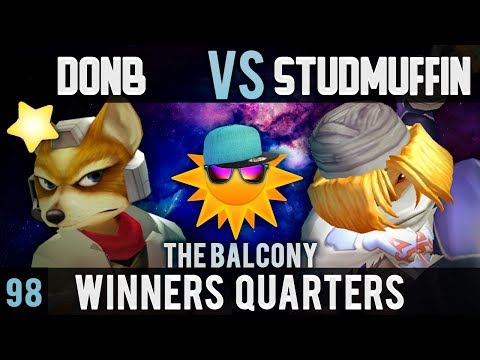 Melee @ the Balcony 98 - Winners Quarters ft. DonB (Fox) VS Studmuffin (Sheik)