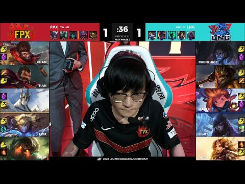 FPX vs LNG | W2D2 - Match 1 Game 3 | LPL Summer Split 2020 – S10 | FunPlus Phoenix vs LNG Esports