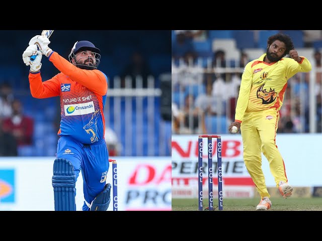 Chennai Rhinos Dasarathan’s amazing spell vs Punjab De Sher | Sonu Sood, Arya | Cricket Highlights