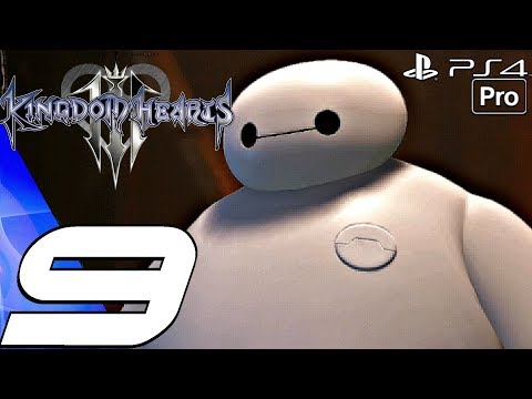 Kingdom Hearts 3 - English Walkthrough Part 9 - Big Hero 6 World & Aqua Boss (Full Game) PS4 PRO