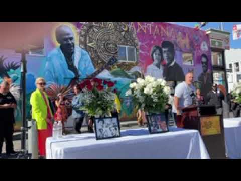 Santana family mural performance by Jose Santana, Goldtoes & Ari Jolie #OnceUponaTimeintheMission