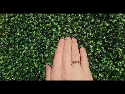 A channel set Ruby and Diamond eternity ring