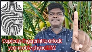 How to open mobile phone /using Duplicate fingerprint