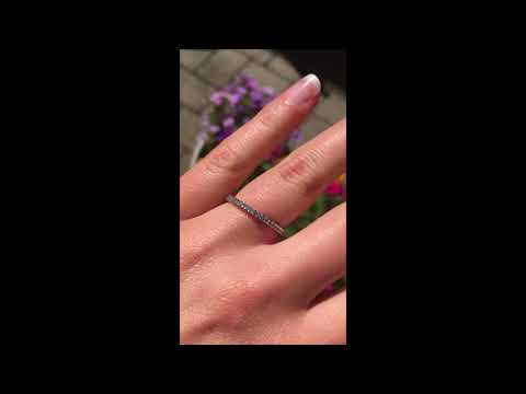 Stackable 1.5 mm Double Shared Prong Eternity Ring - TwoBirch-TB-ETR-0004-WG-F