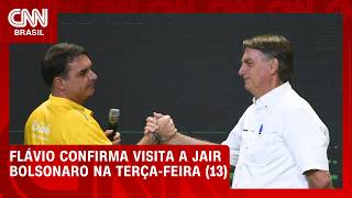 Vídeo: Após liberação de Moraes, Flávio visita Jair Bolsonaro na terça-feira (13) | CNN 360°