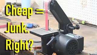 Ultra Cheap Belt Grinder...Exposed!  (Harbor Freight 1X30)