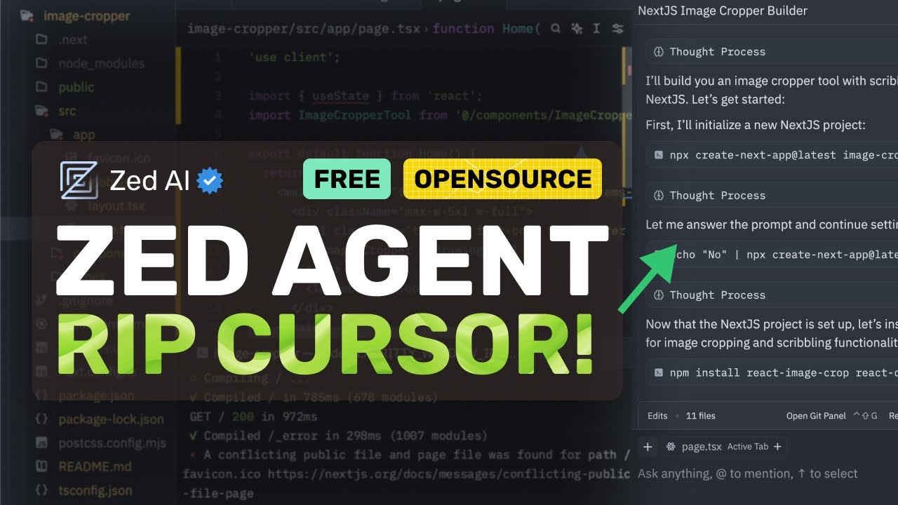 Zed's NEW Agent Mode: RIP Cursor & Windsurf! This OPENSOURCE AI Editor JUST LEVELED UP!