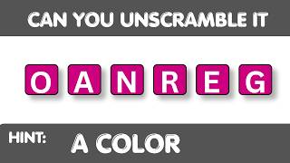 Can You Unscramble These Words 🧠 | 20 Scrambled Word Challenge