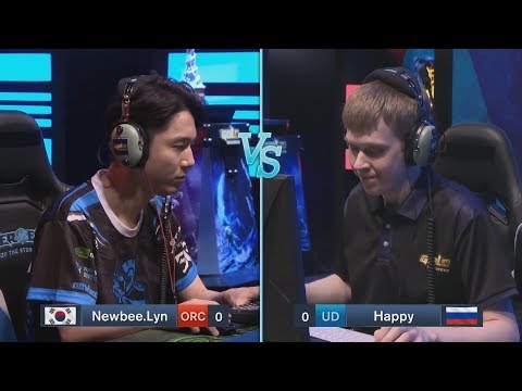 Lyn (O) vs Happy (UD) WarCraft Gold League Summer 2019 (Miker) MUST SEE