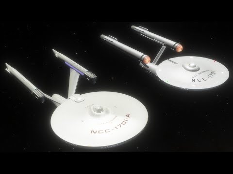 USS Enterprise A v TOS Enterprise Size Comparison