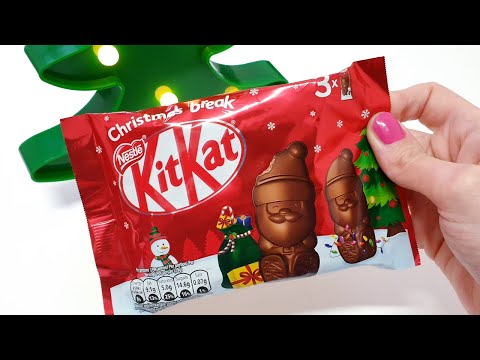 Christmas break Kitkat unwrapping