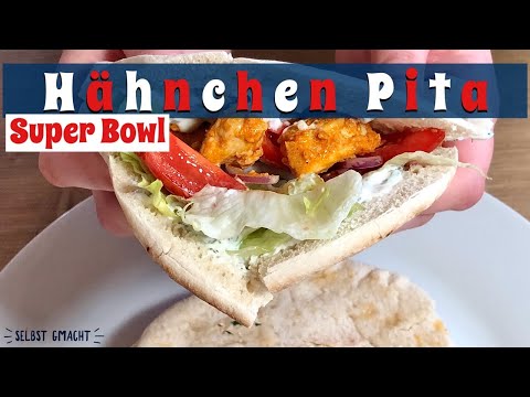 Hähnchen Pita/Finger food/Super Bowl 2022 🏈