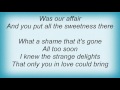 Ella Fitzgerald - All Too Soon Lyrics