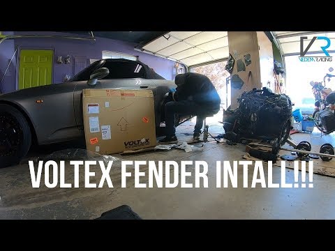 S2000 Widebody Track build! Voltex Rear Over Fenders install